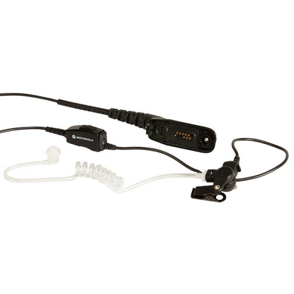 Motorola - 1-Wire Surveillance Kit(Low Noise) - Black